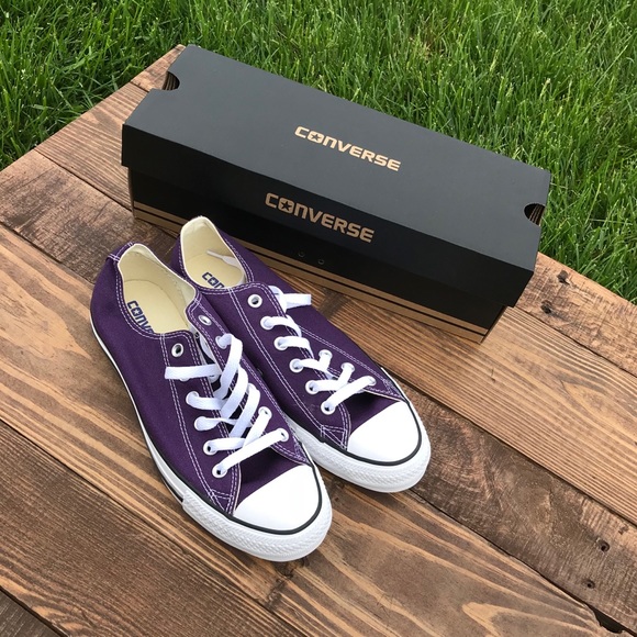 Converse Shoes - Purple Low Top Converse NWB